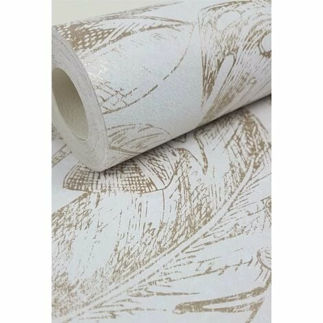 Muriva Sankuru Metallic Tropical Wallpaper Birds Floral Leaf Light Grey Gold 4 Muriva Sankuru Metallic Tropical Wallpaper Birds Floral Leaf Light Grey Gold - Image 4