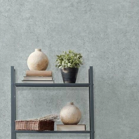 Muriva Cemented Wall Grey Wallpaper Industrial Concrete Stone Granite Textured 2 Muriva Cemented Wall Grey Wallpaper Industrial Concrete Stone Granite Textured - Image 2