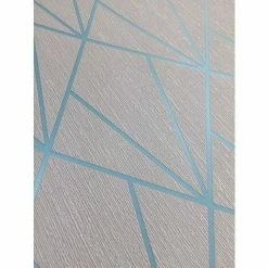 Grey Turquoise Geometric Diamonds Wallpaper Metallic Glitter Muriva Indra 7 Grey Turquoise Geometric Diamonds Wallpaper Metallic Glitter Muriva Indra -MURIVA SHOP 15477594 4