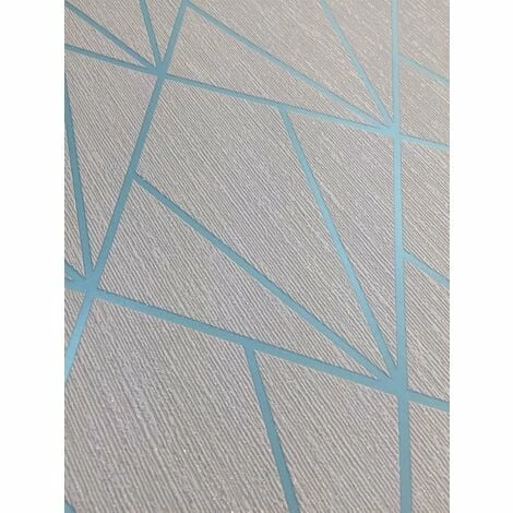 Grey Turquoise Geometric Diamonds Wallpaper Metallic Glitter Muriva Indra 4 Grey Turquoise Geometric Diamonds Wallpaper Metallic Glitter Muriva Indra - Image 4