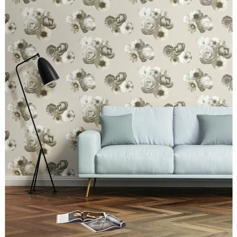 Muriva Wallpaper Aurora Ivory 142501 Full Roll 2 Muriva Wallpaper Aurora Ivory 142501 Full Roll - Image 2
