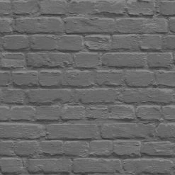 Muriva L22629 Painted Brick Wallpaper, Black