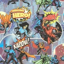 Muriva L31501 Heroes Wallpaper, Multi-Colour