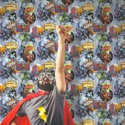 Alternative view of Muriva L31501 Heroes Wallpaper, Multi-Colour