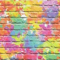 Muriva L33505 Camouflage Brick Wallpaper, Multi-Colour