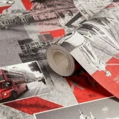 Alternative view of Muriva 102509 Novelties Britannia Wallpaper Rolls