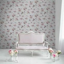 Lipsy Soft Petals Wallpaper Muriva Floral Pink Grey Purple Silver Glitter 5 Lipsy Soft Petals Wallpaper Muriva Floral Pink Grey Purple Silver Glitter -MURIVA SHOP 28831268 3