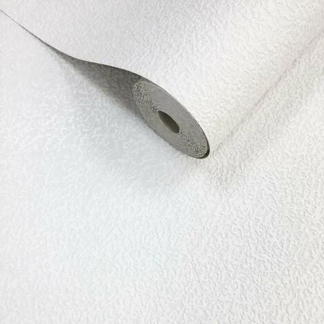 Muriva Satis Texture Wallpaper White Paintable Embossed Vinyl 3 Muriva Satis Texture Wallpaper White Paintable Embossed Vinyl - Image 3