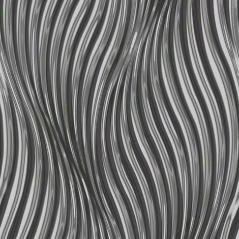 Muriva Reflective Black Silver Mono Striped Wallpaper Vinyl Paste The Wall 1 Muriva Reflective Black Silver Mono Striped Wallpaper Vinyl Paste The Wall