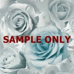 Muriva Madison Floral Flower Rose Bloom Blue Silver Grey Feature Wallpaper -MURIVA SHOP 29316674 4