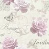 Muriva Botanical Garden Wallpaper Pink Rose Script Floral Butterfly