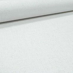 MURIVA White Thick Textured Silver Glitter Vinyl Wallpaper Shimmer Linen Effect Plain -MURIVA SHOP 29316747 5