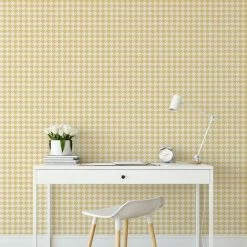 Houndstooth Wallpaper Muriva White Yellow Geometric Modern Teenager Boys Bedroom 6 Houndstooth Wallpaper Muriva White Yellow Geometric Modern Teenager Boys Bedroom -MURIVA SHOP 31934312 3