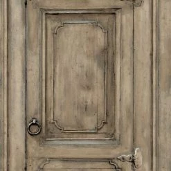 Brown Rustic Cupboard Wallpaper Muriva Wood Panel Effect Paste The Wall Vinyl