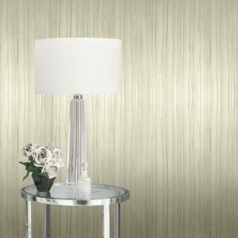 MURIVA Kylie Minogue At Home Ultra Heavy Weight Foil Wallpaper Esther Texture Ivory 3 MURIVA Kylie Minogue At Home Ultra Heavy Weight Foil Wallpaper Esther Texture Ivory - Image 3