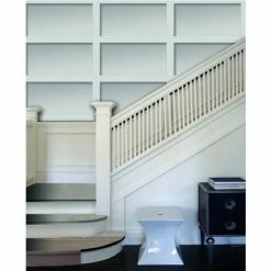 Alternative view of Modern Wallpaper Boxes Rectangle Shapes Futuristic Grey Muriva