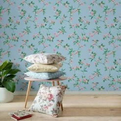 MURIVA Cath Kidston Floral Flower Blue Pink Green Luxury Wallpaper Bee Animal Nature 5 MURIVA Cath Kidston Floral Flower Blue Pink Green Luxury Wallpaper Bee Animal Nature -MURIVA SHOP 36337378 3
