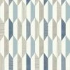 3D Geometric Wallpaper Retro Vintage Vinyl Diamonds Lines Shapes Bold Muriva