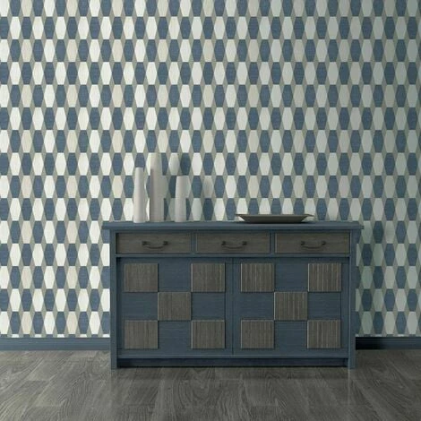 DISCONTINUED 3D Geometric Wallpaper Glitter Effect Sparkle Retro Paste The Wall Vinyl Muriva 3 DISCONTINUED 3D Geometric Wallpaper Glitter Effect Sparkle Retro Paste The Wall Vinyl Muriva - Image 3