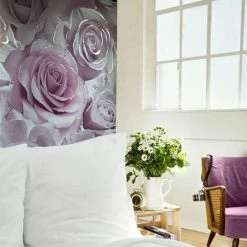 Alternative view of Madison Glitter Wallpaper Sparkle Flower Floral Rose Petals Blown Vinyl Muriva