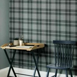 MURIVA Catherine Lansfield Designer Kelso Check Tartan Grey Silver Wallpaper 165523 2 MURIVA Catherine Lansfield Designer Kelso Check Tartan Grey Silver Wallpaper 165523 -MURIVA SHOP 61257791 3