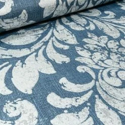 Muriva Eleanor Damask Distressed Metallic Linen Effect Blue Silver Wallpaper 7 Muriva Eleanor Damask Distressed Metallic Linen Effect Blue Silver Wallpaper -MURIVA SHOP 61257796 4