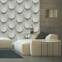 Stone Moulding Wallpaper Muriva Vinyl Paste The Wall Grey Concrete Effect 7 Stone Moulding Wallpaper Muriva Vinyl Paste The Wall Grey Concrete Effect -MURIVA SHOP 65440850 4