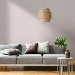 Alternative view of Muriva Darcy James Linen Texture Pink Wallpaper 173534 - Plain Fabric Effect