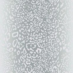 Muriva Leopard Print Textured Wallpaper (10m X 53cm) (Silver/Grey)