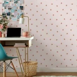 Muriva Skinnydip Peach Wallpaper (10m X 53cm) (Pale Pink/Orange) -MURIVA SHOP 70357499 3