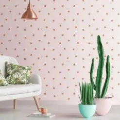 Muriva Skinnydip Peach Wallpaper (10m X 53cm) (Pale Pink/Orange) -MURIVA SHOP 70357499 4