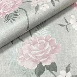 Muriva Rosalind Floral Wallpaper (10m X 53cm) (Pink) -MURIVA SHOP 70357621 3