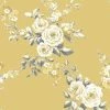 Muriva Catherine Lansfield Canterbury Floral Wallpaper (One Size) (Ochre Yellow)