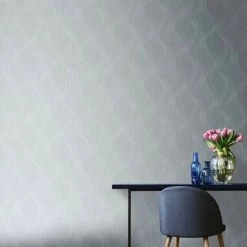 Muriva Orla Wave Glitter Wallpaper (One Size) (Grey) -MURIVA SHOP 70357800 3