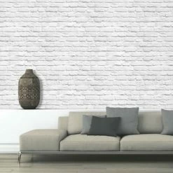 Alternative view of Muriva Brick Wallpaper (10m X 52cm) (White)