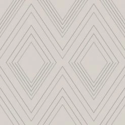Muriva Alea Geometric Textured Wallpaper (One Size) (Blush/Silver)