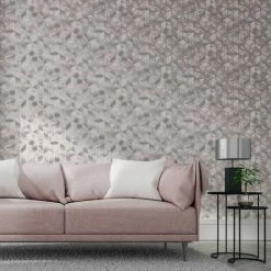 Muriva Elixir Marble Wallpaper (10m X 53cm) (Rose Gold) 7 Muriva Elixir Marble Wallpaper (10m X 53cm) (Rose Gold) -MURIVA SHOP 70399811 4