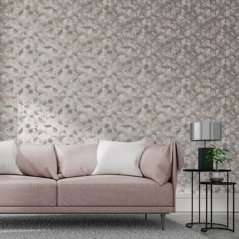 Muriva Elixir Marble Wallpaper (10m X 53cm) (Rose Gold) 4 Muriva Elixir Marble Wallpaper (10m X 53cm) (Rose Gold) - Image 4